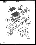 SHELVES AND SUPPORTS Diagram and Parts List for WRT17NRBD0  Frigidaire Refrigerator