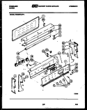 BACKGUARD Diagram and Parts List for REG39WLL0  Frigidaire Range