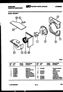 AIR HANDLING PARTS Diagram and Parts List for AR24NS8F1  Frigidaire Air Conditioner