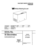 COVER Diagram and Parts List for WFC15M4BW0  Westinghouse Freezer