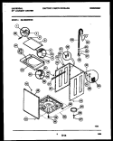 CABINET PARTS Diagram and Parts List for MLXG62RBD0  Frigidaire Washer Dryer Combo