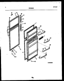 DOOR PARTS Diagram and Parts List for ATL/ATN130WK1  Frigidaire Refrigerator