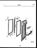 REFRIGERATOR DOOR PARTS Diagram and Parts List for RS229MCD3  Frigidaire Refrigerator