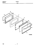 DOOR Diagram and Parts List for FGF333SADC  Frigidaire Range