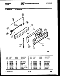 CONTROL PANEL Diagram and Parts List for GCG32CL3  Frigidaire Range