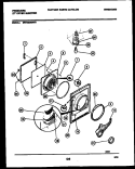 DOOR PARTS Diagram and Parts List for DE7200AWW1  Frigidaire Dryer