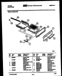 BROILER DRAWER PARTS Diagram and Parts List for 30-3350-00-03  Tappan Range