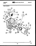 CABINET AND COMPONENT PARTS Diagram and Parts List for DG7400PW0  Frigidaire Dryer