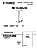 COVER Diagram and Parts List for FFU17D9CW1  Frigidaire Freezer