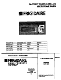 COVER Diagram and Parts List for FMT118E1B0  Frigidaire Microwave
