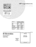 COVER Diagram and Parts List for GLGS389FSD  Frigidaire Range