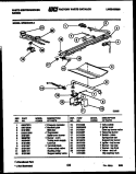 BURNER, MANIFOLD AND GAS CONTROL Diagram and Parts List for GF600HXD2  Frigidaire Range