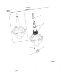 TRANSMISSION Diagram and Parts List for WWX433REW1  Westinghouse Washer
