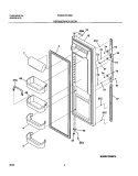 Part Location Diagram of 240451979 Frigidaire DOOR-REFR