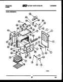 BODY PARTS Diagram and Parts List for RES36BFL2  Frigidaire Range