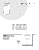 COVER Diagram and Parts List for FAP094P1Z2  Frigidaire Air Conditioner
