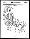 CABINET AND COMPONENT PARTS Diagram and Parts List for DGDFW0  Frigidaire Dryer