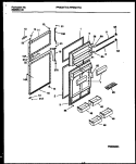 DOOR PARTS Diagram and Parts List for FPGC21TAL1  Frigidaire Refrigerator