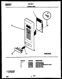 CONTROL PANEL Diagram and Parts List for SMS138T1B  Tappan Microwave