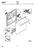 DOOR Diagram and Parts List for TDB647RHB0  Tappan Dishwasher