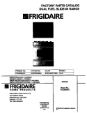 COVER Diagram and Parts List for FCS388WHCC  Frigidaire Range