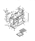 BODY Diagram and Parts List for GF970HXW0  Frigidaire Wall Oven