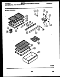 SHELVES AND SUPPORTS Diagram and Parts List for GTN140WG2  Frigidaire Refrigerator