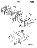 DOOR Diagram and Parts List for FGB557CEBD  Frigidaire Wall Oven
