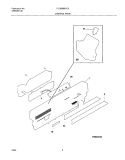 CONTROL PANEL Diagram and Parts List for PLDB999CC0  Frigidaire Dishwasher