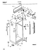 CABINET Diagram and Parts List for FRT18NNCD4  Frigidaire Refrigerator
