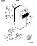 COOLING SYSTEM Diagram and Parts List for FRT18NNBW2  Frigidaire Refrigerator