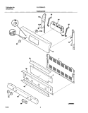 BACKGUARD Diagram and Parts List for PLGF389ACD  Frigidaire Range
