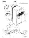 SYSTEM Diagram and Parts List for FRT18NNHD0  Frigidaire Refrigerator