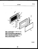 DOOR PARTS Diagram and Parts List for MCT1390P2  Frigidaire Microwave