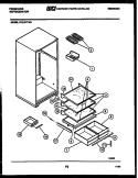 SHELVES AND SUPPORTS Diagram and Parts List for FPZ19TFW2  Frigidaire Refrigerator