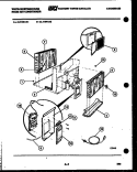 ELECTRICAL PARTS Diagram and Parts List for AL119K1A1  Frigidaire Air Conditioner
