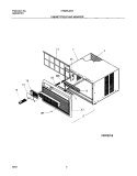 CABINET FRONT AND WRAPPER Diagram and Parts List for FAS295J2A3  Frigidaire Air Conditioner