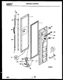 FREEZER DOOR PARTS Diagram and Parts List for WRS22WRBD0  Frigidaire Refrigerator