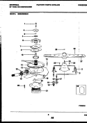 MOTOR PUMP PARTS Diagram and Parts List for MDB202RBW0  Frigidaire Dishwasher