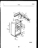 CABINET PARTS Diagram and Parts List for 95-1512-00-00  Tappan Refrigerator