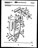 CABINET PARTS Diagram and Parts List for PRT217HH0  Frigidaire Refrigerator