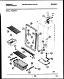 CABINET PARTS Diagram and Parts List for FFU20F6BW1  Frigidaire Freezer