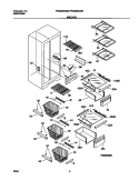 SHELVES Diagram and Parts List for FRS20ZSGB1  Frigidaire Refrigerator