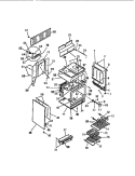 BODY, SIDE PANELS Diagram and Parts List for KF460GDD1  Frigidaire Range