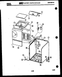 CABINET PARTS Diagram and Parts List for WA24P2DTFB  Gibson Washer