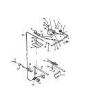 BURNER ASSY. Diagram and Parts List for GC932EXF6  Frigidaire Microwave Oven Combo