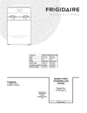COVER Diagram and Parts List for FFGF3017LBA  Frigidaire Range