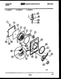 DOOR PARTS Diagram and Parts List for DEISFW2  Frigidaire Dryer