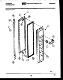 FREEZER DOOR PARTS Diagram and Parts List for FPZ19VFW1  Frigidaire Refrigerator
