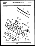 CONSOLE AND CONTROL PARTS Diagram and Parts List for WCISFW0  Frigidaire Washer